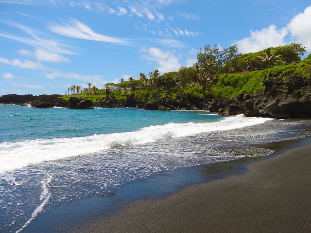Punaluu Black Sand Beach, Big Island - hawaii beaches
