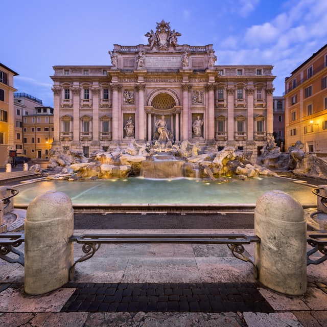 Trevi Fountain - places in ancient rome